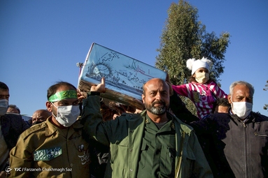 استقبال از ۱۵ شهید گمنام و شهید اله یار زارع مویدی، شهید تازه تفحص شده دوران دفاع مقدس - شیراز