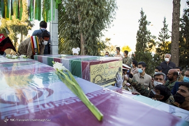 استقبال از ۱۵ شهید گمنام و شهید اله یار زارع مویدی، شهید تازه تفحص شده دوران دفاع مقدس - شیراز