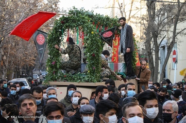 تشییع شهدای گمنام شرق تهران