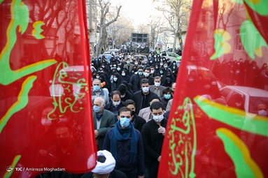 تشییع شهدای گمنام شرق تهران