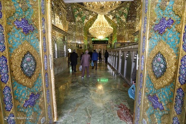 مراسم عزاداری و قرائت خطبه فدکیه در سالروز شهادت حضرت فاطمه زهرا سلام الله علیها - حرم شاهچراغ (ع)