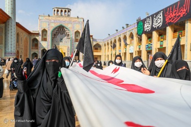 مراسم عزاداری و قرائت خطبه فدکیه در سالروز شهادت حضرت فاطمه زهرا سلام الله علیها - حرم شاهچراغ (ع)