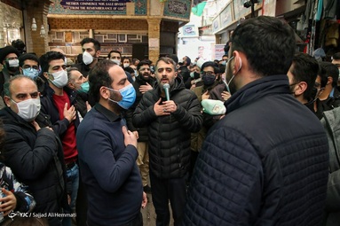 حضور دسته عزاداری به مناسبت شهادت حضرت زهرا(س)  امام زاده صالح (ع) تجریش با مداحی محمد حسین پویانفر
