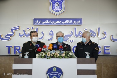 بازدید وزیر بهداشت و فرمانده ناجا از پلیس راهور