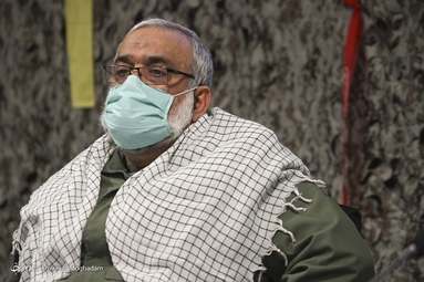 سردار نقدی، معاون هماهننگ کننده سپاه در نهمین جلسه هیأت امنای بنیاد حفظ آثار و نشر ارزش‌های دفاع مقدس