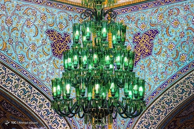 بازگشایی روضه منوره و ضریح مطهر امام رضا (ع)  پس از بازسازی و مرمت ابنیه تاریخی، گچ بری‌ها و آیینه‌کاری‌ها - حرم مطهر رضوی