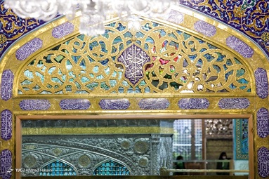 بازگشایی روضه منوره و ضریح مطهر امام رضا (ع)  پس از بازسازی و مرمت ابنیه تاریخی، گچ بری‌ها و آیینه‌کاری‌ها - حرم مطهر رضوی