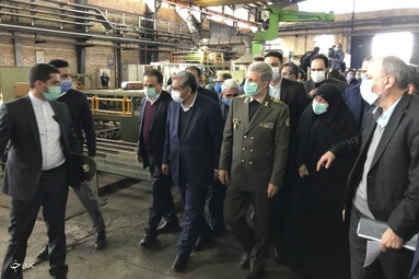 افتتاح و راه اندازی بزرگترین کارخانه تولید مخازن (CNG) در منطقه غرب آسیا با حضور امیر حاتمی، وزیر دفاع