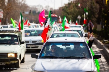 مراسم راهپیمایی یوم الله۲۲ بهمن و جشن چهل‌و دومین سالگرد پیروزی انقلاب اسلامی - همدان