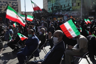 مراسم راهپیمایی یوم الله۲۲ بهمن و جشن چهل‌و دومین سالگرد پیروزی انقلاب اسلامی - مشهد مقدس