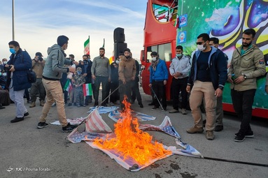 مراسم راهپیمایی یوم الله۲۲ بهمن و جشن چهل‌و دومین سالگرد پیروزی انقلاب اسلامی - قزوین