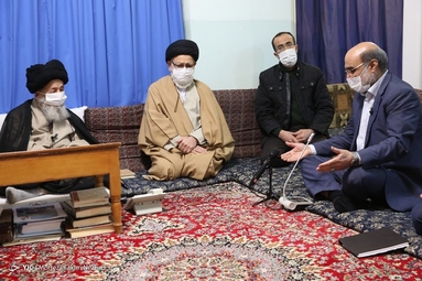دیدار دکتر علی عسکری، رئیس صداوسیما با آیت الله علوی گرگانی 