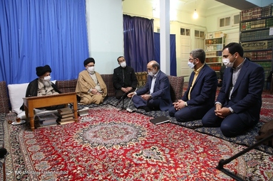 دیدار دکتر علی عسکری، رئیس صداوسیما با آیت الله علوی گرگانی 