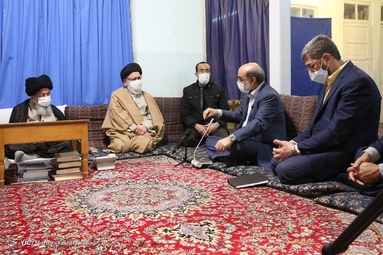 دیدار دکتر علی عسکری، رئیس صداوسیما با آیت الله علوی گرگانی 