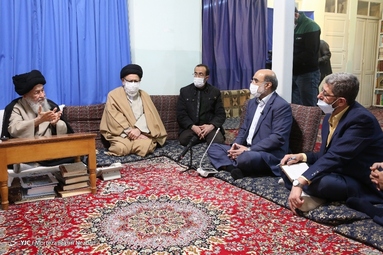 دیدار دکتر علی عسکری، رئیس صداوسیما با آیت الله علوی گرگانی 