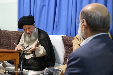 دیدار دکتر علی عسکری، رئیس صداوسیما با آیت الله علوی گرگانی 