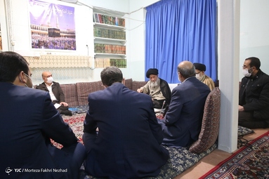 دیدار دکتر علی عسکری، رئیس صداوسیما با آیت الله علوی گرگانی 