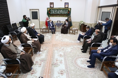 دیدار دکتر علی عسکری، رئیس صداوسیما با آیت الله سعیدی 