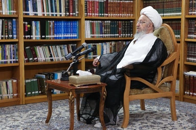 دیدار دکتر علی عسکری، رئیس صداوسیما با آیت الله مکارم شیرازی