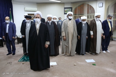 دیدار دکتر علی عسکری، رئیس صداوسیما با آیت الله اعرافی 