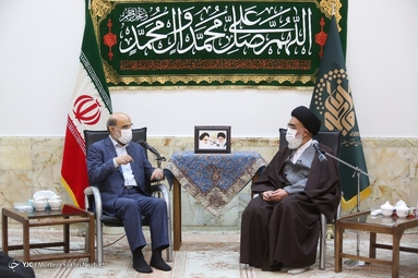 دیدار دکتر علی عسکری، رئیس صداوسیما با آیت الله سعیدی 