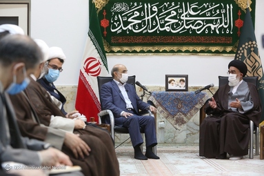 دیدار دکتر علی عسکری، رئیس صداوسیما با آیت الله سعیدی 