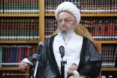 دیدار دکتر علی عسکری، رئیس صداوسیما با آیت الله مکارم شیرازی