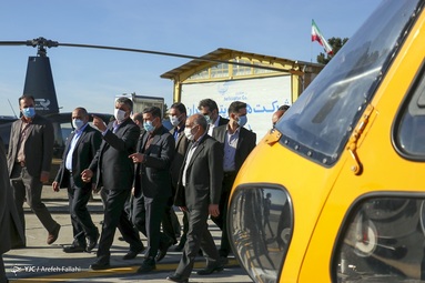 آیین رونمایی از موتور اورهال شده هلیکوپتر برای اولین بار در ایران