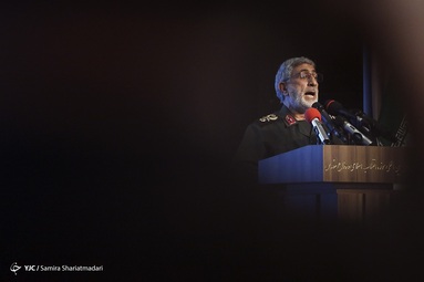 سردار اسماعیل قاآنی، فرمانده سپاه قدس در همايش بين المللي مطالبات حقوقي - بين المللي دفاع مقدس