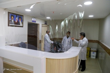 مراسم افتتاح مرکز درمانی شهید فتح آبادی جهت ارائه خدمات تخصصی به بیماران کرونایی 