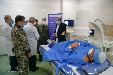 مراسم افتتاح مرکز درمانی شهید فتح آبادی جهت ارائه خدمات تخصصی به بیماران کرونایی 