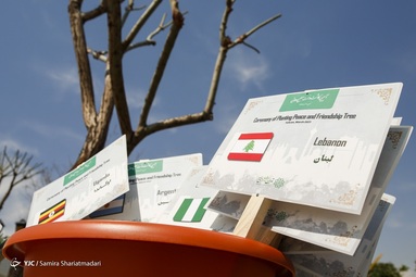 کاشت نهال توسط حناچی، شهردار تهران به مناسبت هفته درختکاری