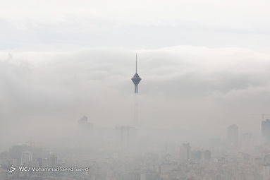 تهران در مه