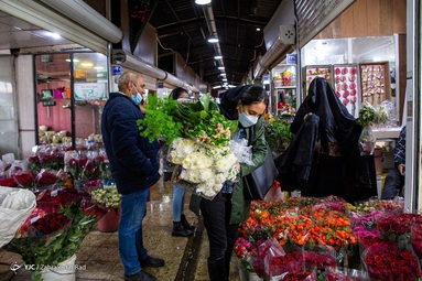 گرمی بازار گل و گیاه تهران در آستانه سال نو