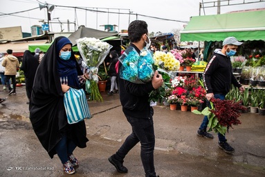 گرمی بازار گل و گیاه تهران در آستانه سال نو