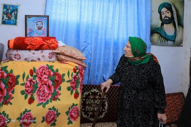 فضه طیبی، مادر شهید والامقام سلطان علی رایج. شهادت 1367 - روستای کفشگیری - استان گلستان 