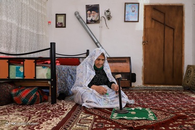 فضه طیبی، مادر شهید والامقام سلطان علی رایج. شهادت 1367 - روستای کفشگیری - استان گلستان 