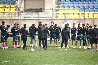 اخرین تمرین تیم پرسپولیس با حضور رسانه‌ها در سال ۱۳۹۹