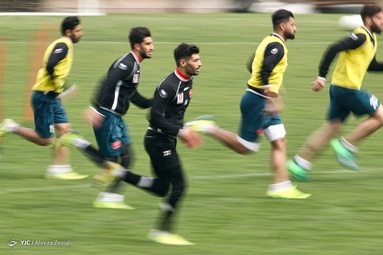 اخرین تمرین تیم پرسپولیس با حضور رسانه‌ها در سال ۱۳۹۹