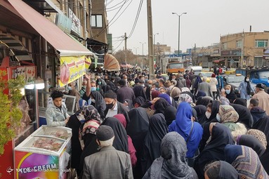 صف خرید مرغ - همدان