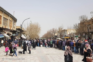 صف خرید مرغ - همدان