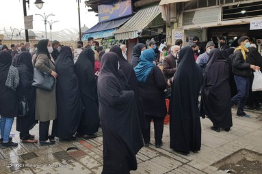 صف خرید مرغ - همدان