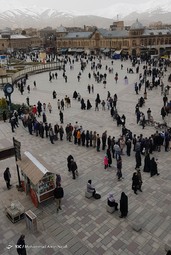 صف خرید مرغ - همدان