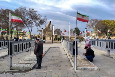 زیارت قبور در آخرین پنجشنبه سال - گلزار شهدای قزوین