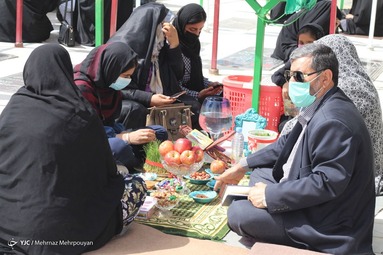لحظه تحویل سال ۱۴۰۰ - گلزار شهدای سیستان و بلوچستان