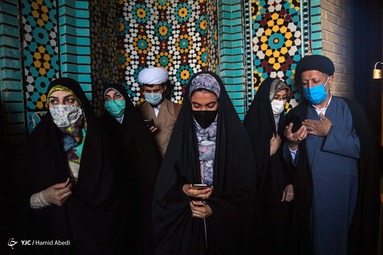 لحظه تحویل سال در جوار حرم حضرت معصومه (س) - قم
