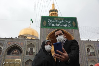 تحویل سال نو در حرم امام رضا (ع)