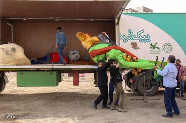 پیک امید به همت کانون پرورش فکری و کودکان و نوجوانان در ایام نوروز ۱۴۰۰ در مناطق جنوبی تهران