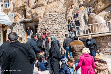 مسافران نوروزی در کندوان - آذربایجان شرقی