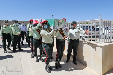 تشییع اولین شهید ناجا در ۱۴۰۰ - حرم مطهر شاهچراغ (ع) شیراز